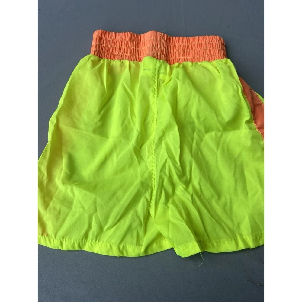 Vintage Wes Raise Surf Company Boy Shorts Boxing Yellow Nylon Retro Size 10‎